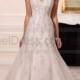 Stella York Silver Lace Wedding Dress Style 6150