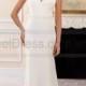 Stella York Simple Cap Sleeve Wedding Dress With Open V-Back Style 6409