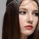 Zorina Bridal Wedding Bohemian Rhinestone Headband Head Piece Forehead Headdress Head Chain Headchain