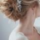 Bridal Hair Pin Bridal Hair Adornment Wedding Hair Piece Bridal Hairpiece Wedding Hair Pin ONE HAIR PIN