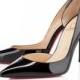 Black Patent Leather Calassic Pigalle Open Pointed Toe High Heels - Miss Coco