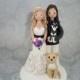 Unique Cake Toppers - Customized Handmade Same Sex Wedding Cake Topper