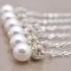 Pearl And Rhinestone Necklace