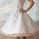 1950's "Annette" Polka Dot Wedding Dress with Sweetheart Neckline, Tea Length Skirt and Petticoat - Custom made to fit