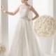 Simple A-line Straps Beading Sweep/Brush Train Tulle Wedding Dresses - Dressesular.com