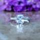 Radiant Cut Diamond Ring, Engagement Ring, 14kt Gold Ring, CUSTOM ORDER LISTING