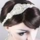 SKYLAR II - Gatsby Headpiece, Crystal Bridal Headband, 1920s and 1930s Headpiece, Wedding Rhinestone Head band, Bridal Headpiece