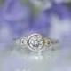 1.12 ct.tw Art Deco Three Stone Ring-Brilliant Cut Diamond Simulant-Bezel Set Engagement Ring-Anniversary Ring-Sterling Silver [4251]