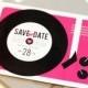 Record Player Save the Date - Vinyl - Music Lovers - Vintage Music - Hipster Wedding - Printable