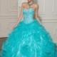 Wholesale New Arrival Sweetheart Floor Length Ball Gown Beaded Bodice Pick Up Ruffled Skirt - dressosity.com