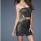 Black/Gold La Femme 18451 - Sequin Dress - Customize Your Prom Dress