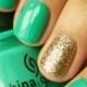 Green and Golden Nail