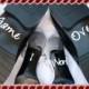 Wedding Shoe Decals -  Grooms only set of Game Over