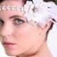Forehead bridal headband , Downton headdress , Forehead jewellery , 1920s wedding , bridal headband- Bridal headdress