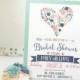 Blue, Pink, Mint Green Bridal Shower Invitation - Personalized Printable DIGITAL FILE