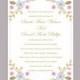 DIY Wedding Invitation Template Editable Word File Instant Download Printable Invitation Floral Wedding Invitation Colorful Invitation