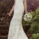 Essense of Australia Vintage Glam Fit And Flare With Cameo Back Wedding Dress Style D2205