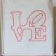 LOVE Tote Bag - Red Love Statue Wedding Welcome Bag