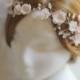 R1900 Blush pink hair vine, blossom wedding bridal hair accessory accessories - wedding headband - hair wreath - bride flower crown wreath