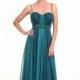 Beaded Chiffon Gown by Omur Ozer - Color Your Classy Wardrobe