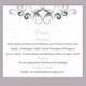 DIY Wedding Details Card Template Editable Text Word File Download Printable Details Card Gray Silver Details Card Elegant Information Cards