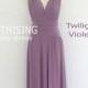 Maxi Twilight Violet Bridesmaid Dress Infinity Dress  Prom Dress Convertible Dress Wrap Dress