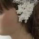 Bridal Lace Hair Comb, Wedding Headpiece, Bridal Lace Fascinator, Ivory pearl Comb, Wedding Hair, Bridal Hair, Accessories