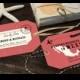 Luggage Tag Save the Dates with a map, customizable for any country and location with your own wedding colors