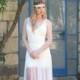 Adrienne - Boho wedding dress , bohemian wedding dress, beach wedding dress, backless wedding dress