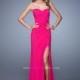 Deep Pink Sugarplum La Femme 21193 La Femme Prom - Top Design Dress Online Shop