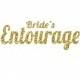 DIY Bride's Entourage Iron-On Vinyl Decal - HTV -  Glitter Iron-On - 5 Color Choices -  DIY Bachelorette Party Shirt