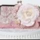 Vintage Wedding / Pink Wedding / Clutch / French Vintage/  Downton Abbey / Bridal Handbag / Farmhouse Wedding