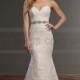 Martina Liana Nude Lace Strapless Wedding Dress Style 859