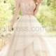 Martina Liana Pink Wedding Dress With Rose Gold Beading Style 884