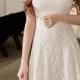 Ivory Lace Sleeveless Dress Fit And Flare