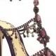 Purple Jewel Embellished Wedding Shoes