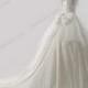 Luxury Beading bodice cathedral train princess wedding dress