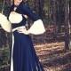 The Non-Traditional Wedding Gown -- Steampunk, Renaissance, Gothic inspired wedding or formal dress with train -- 250 colors