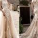 Lussano Vintage Over Skirts Tulle Wedding Dresses A-Line Mermaid See Through Vintage Lace Appliqued Sash Detachable Train Boho Bridal Gowns Lace Luxury Illusion Online with $182.86/Piece on Hjklp88's Store 