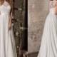 2017 New Arrival Lace Wedding Dresses Jewel Neck Lace Chiffon Bridal Gowns A-Line Beach Wedding Dress Zipper Lace Luxury Illusion Online with $137.15/Piece on Hjklp88's Store 