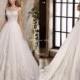 2017 New Bateau Sheer Neck Lace Wedding Dresses Applique Beads Tulle Bridal Gowns A-Line Garden Wedding Dress Zipper Lace Luxury Illusion Online with $165.72/Piece on Hjklp88's Store 