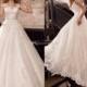 2017 New Beaded Sash Vintage Lace Wedding Dresses Applique Beads Tulle Bridal Gowns Backless A-Line Garden Wedding Dress Zipper Button Lace Luxury Illusion Online with $165.72/Piece on Hjklp88's Store 