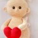 Valentine's Day Gift Gift, angel amigurumi, stuffed crocheted angel, Knitted angel, Soft toy angel, plush angel, crocheted angel doll