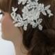 Bridal Lace Hair Comb, ivory lace Wedding Headpiece, Bridal Fascinator, lace Comb, Lace hair, Wedding Hair, Bridal Hair, Accessories