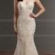 Martina Liana Lace Column Wedding Dress Style 857