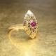 Ruby Antique Engagement Ring 