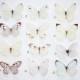 Hand cut silk butterfly hair clips with Swarovski Crystal Wedding Prom Bridesmaid Ethereal Garden Party - Pales  Pick and mix selection of 5