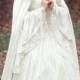 Limited time Custom Order! Gwendolyn Princess Fairy Medieval Velvet and Lace Wedding Gown and Cape Your size/color