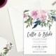 Purple Floral Wedding Invitation Suite // 5x7 Invitation // Choose Your Set! // The Callie Collection