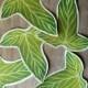 Green Leaves - Lorien Leaves - Hand cut prints of original watercolor leaves- Wedding - Event decoration